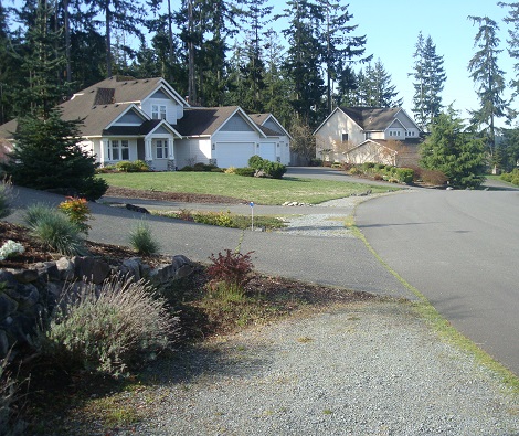 Residential engineering picture showing streets with houses